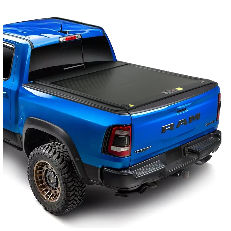 pickup truck tonneau cover for Dodge ram 1500 Trx aluminum   hard folding shutter 