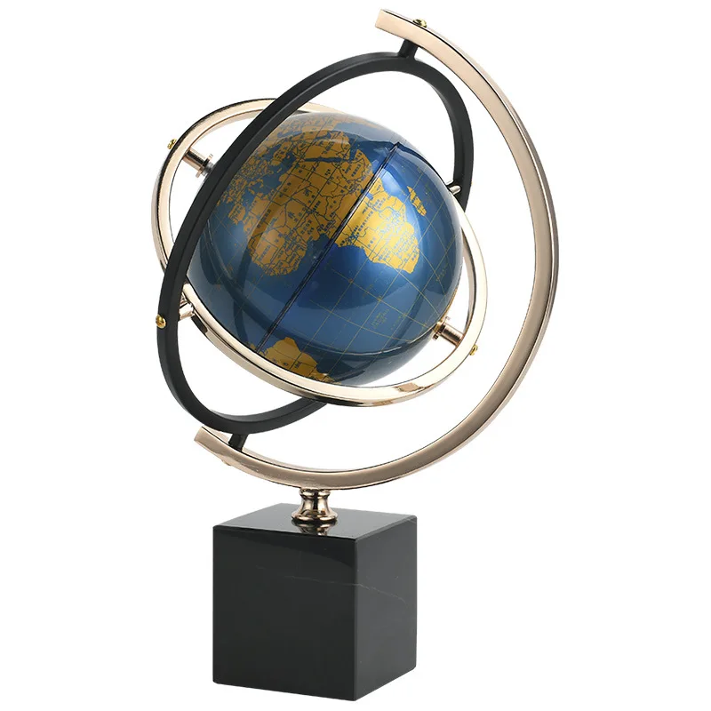 

Creative light luxury globe ornaments office desktop furnishings study desk wine cooler modern home décor