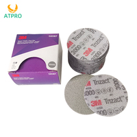 3M02087 Pyramid 3 Inch Sponge Sandpaper 3000 Mesh Paint-Finish Finishing Beauty Polishing Sandpaper Flocking Sanding Cotton