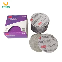 3M02087 Pyramid 3 Inch Sponge Sandpaper 3000 Mesh Paint-Finish Finishing Beauty Polishing Sandpaper Flocking Sanding Cotton