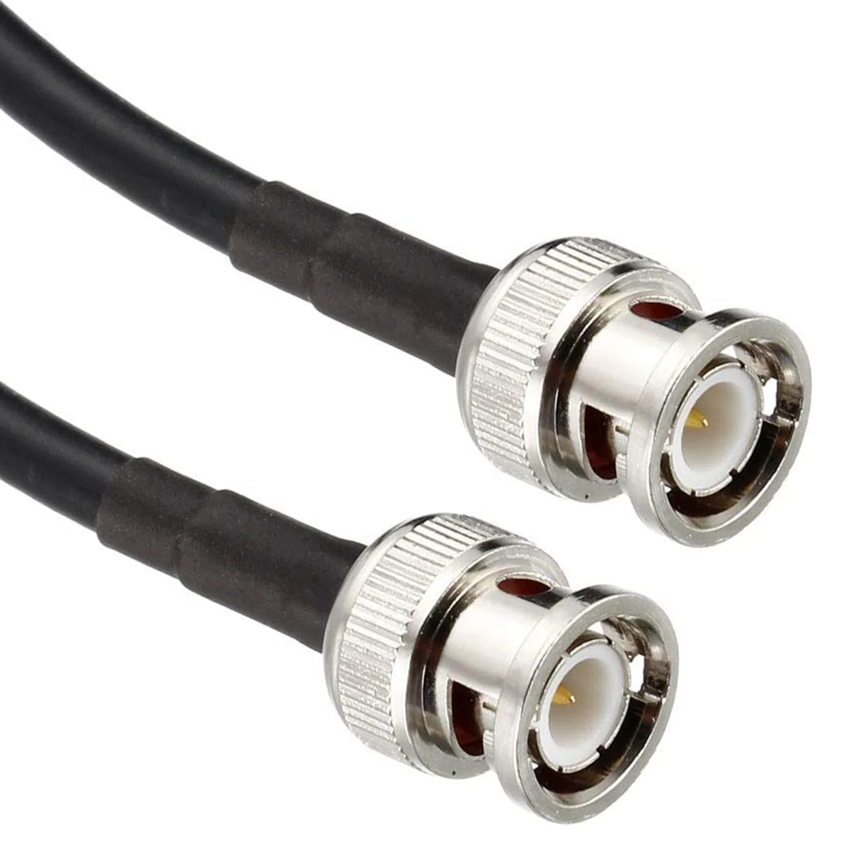 A34M-RG58 Coaxial Cable With BNC Male To BNC Male Connectors 50 Ohm 6 Ft 2Pcs