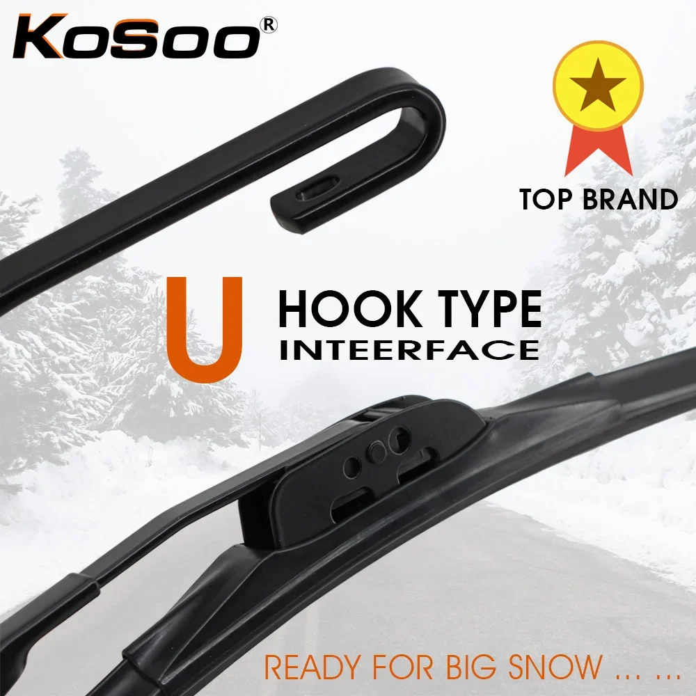 Winter Snow Car Wiper Blade U Hook Natural Rubber Windshield Windscreen Wiper 14\