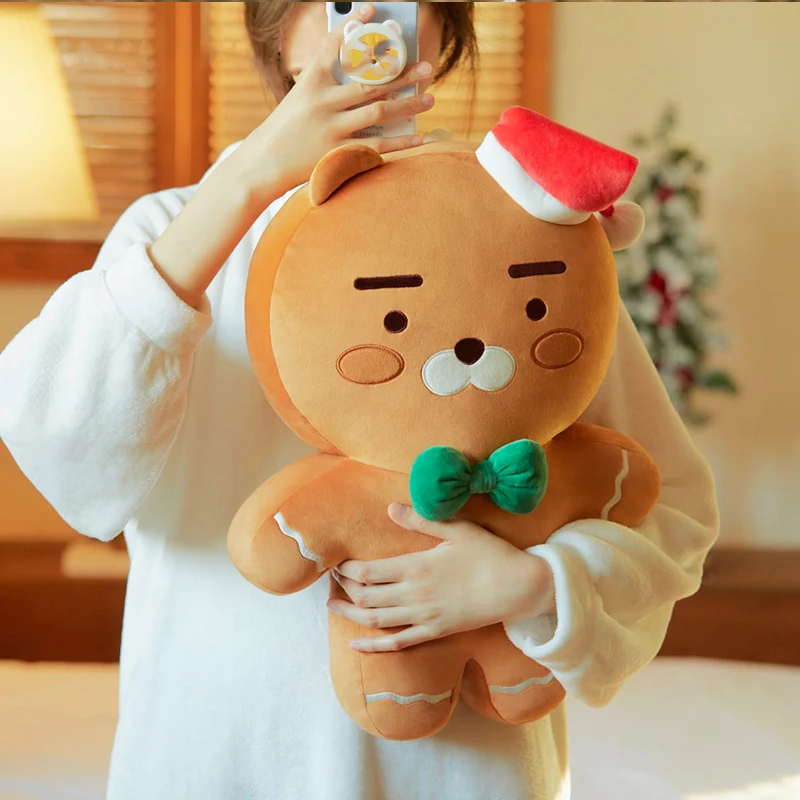 20/50 cm Leuke Kerst Gingerbread Man RYAN Gevulde pop Mooie Leeuw Knuffel Kawaii Koreaanse serie Kerstcadeau voor Vriendin