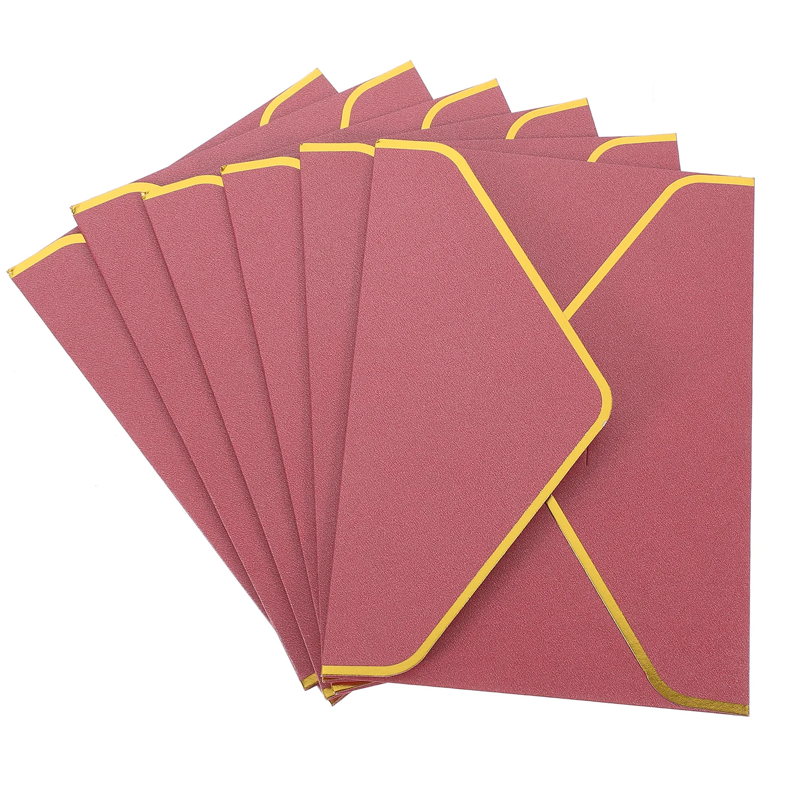 

6Pcs Vintage Gold Foil Envelopes Blank Envelopes for Wedding Invitations Greeting Cards Birthday Party Celebration Elegant
