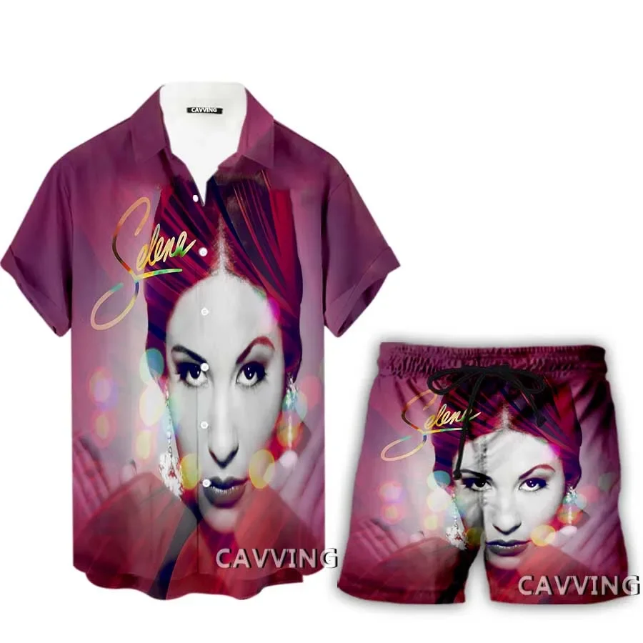 

Selena Quintanilla 3D Print Casual Hawaii Shirts+ Shorts Beach Shorts Suit Clothes Women/ Men's Sets Suit Clothes KK2