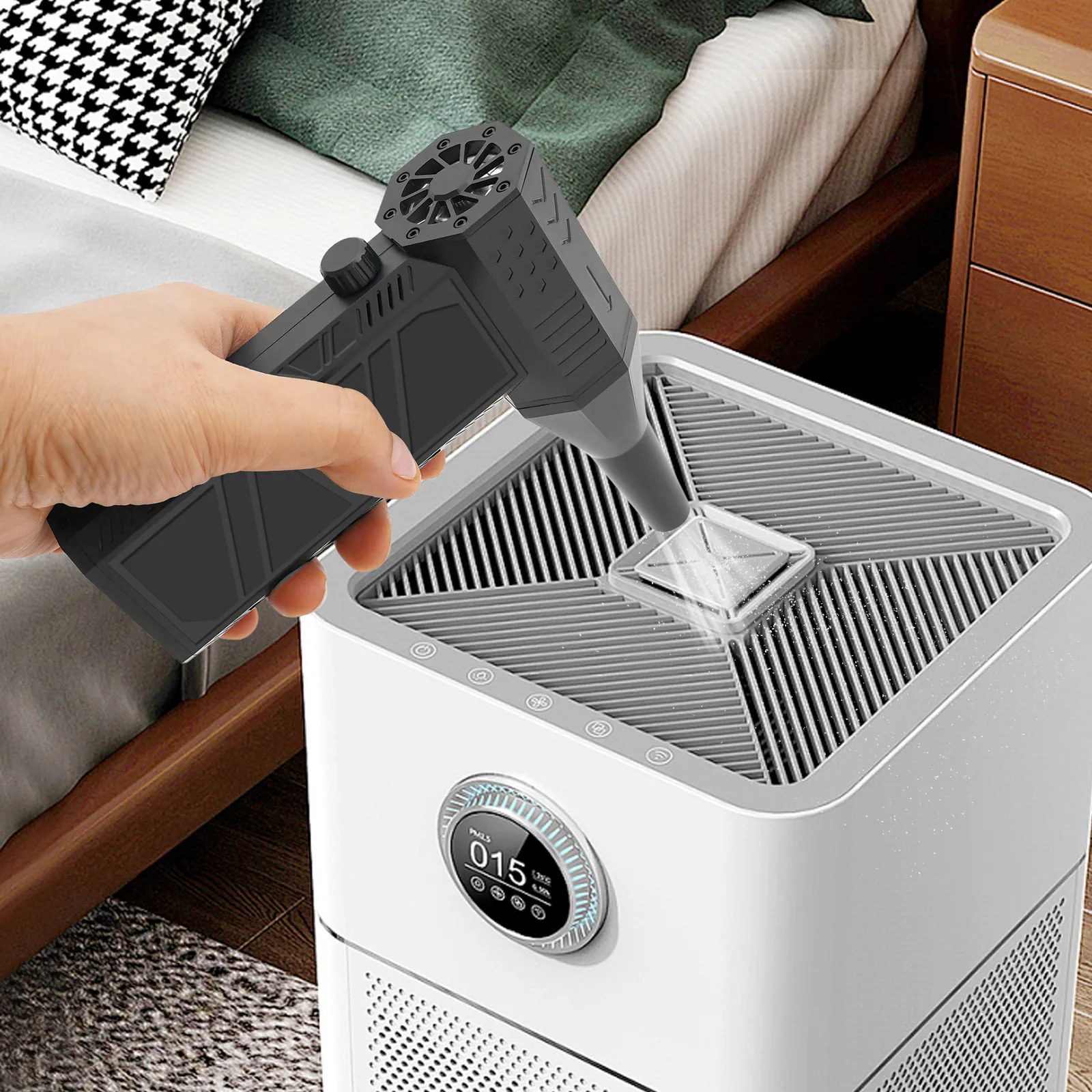 

Пылесос USB 230 Вт - черный, перезаряжаемый портативный воздушный пылесос, ручной воздушный пылесос для чистки автомобиля