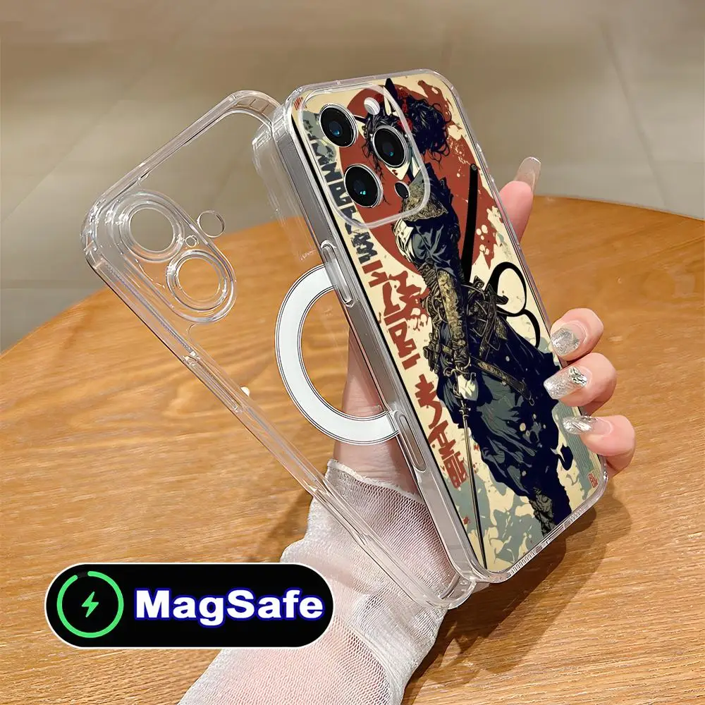 

Ретро-чехол для телефона с татуировкой девушки для iPhone 17 16 15 14 13 12 11 Air Pro Max Plus Mini Magsafe, прозрачный, цветной