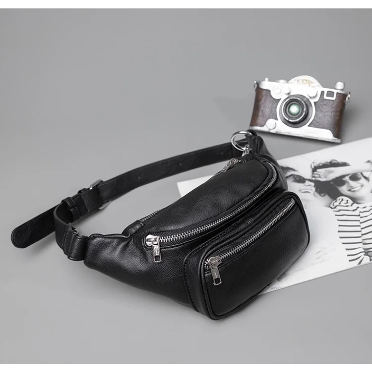 Women Waist Packs PU Leather Fanny Letter Belt Bags 2024 New Shoulder Wild Messenger bags Fashion Chest Crossbody Bag Pouch