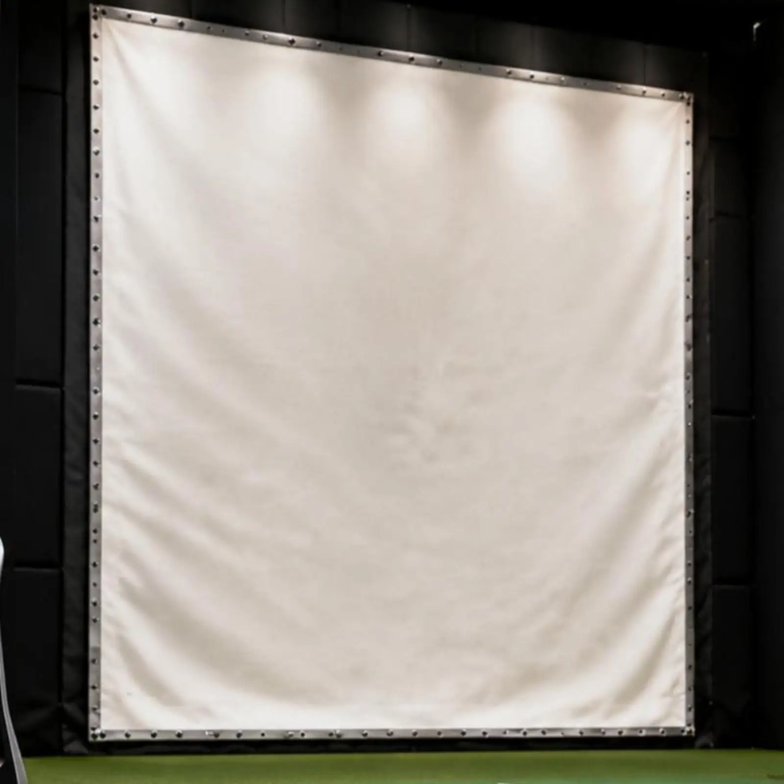 Golf Simulator Cage Impact Projection Screen Enhanced Polyester Fiber for Indoor Sports Practice and Commercial Use