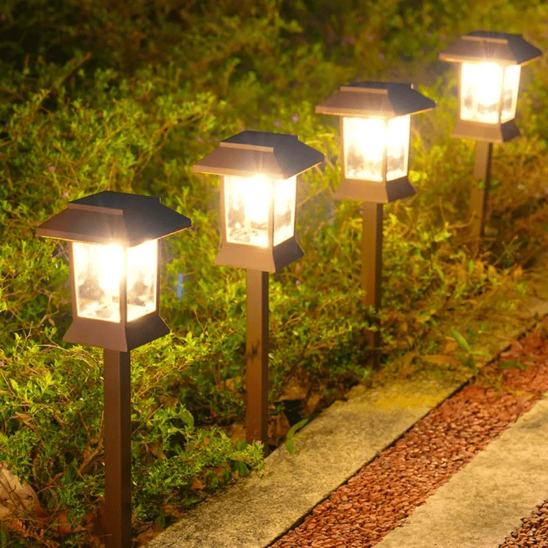 

12PK Solar Lights Outdoor IP44, Dusk To Dawn Solar Pathway Lights Upgraded, Up to 12Hrs, Auto On/ Off, Solar Powered Garden Lights with Hook for Yard, Driveway, Walkway