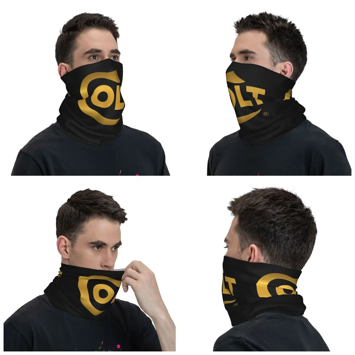 Colt Handgun Bandana Neck Cover Gun Balaclavas Face Mask Scarf Multifunctional Cycling Outdoor Sports for Men Women Washable