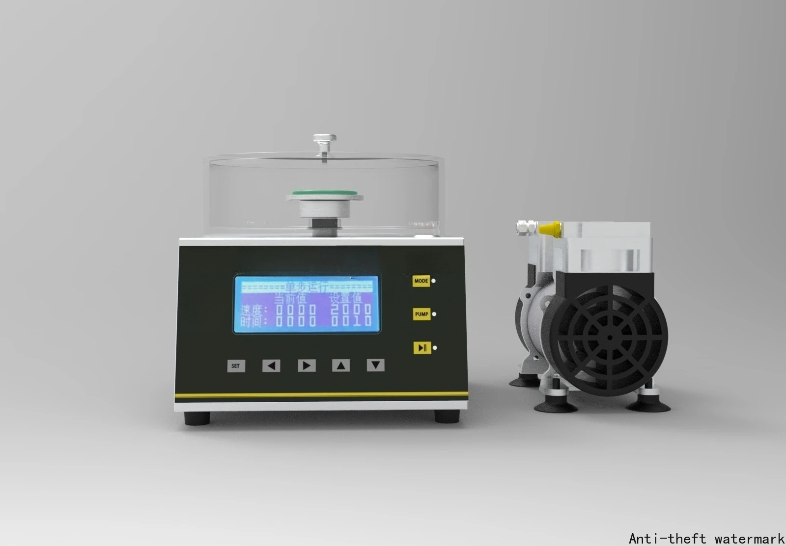 KS Factory Supply Laboratory Desktop High Speed Spin Coater /compact Coater of Manual Type With Vacuum Pump