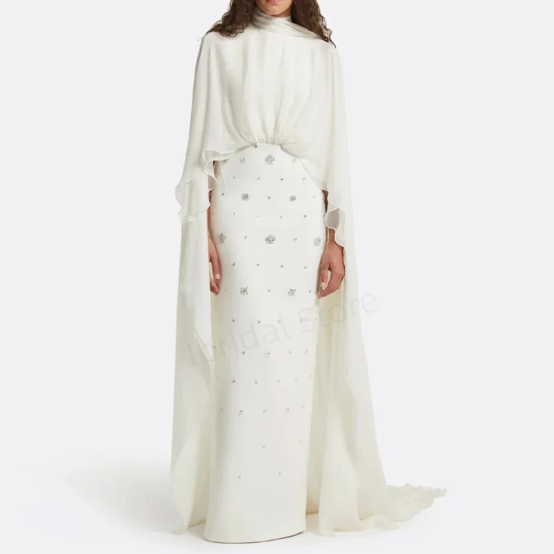 Maßgeschneiderte Meerjungfrau-Abendkleider فسات Vara Nadusa Frances Vajdos de Fiesta Elegantes, langes, sexy Abendkleid mit Kristallen