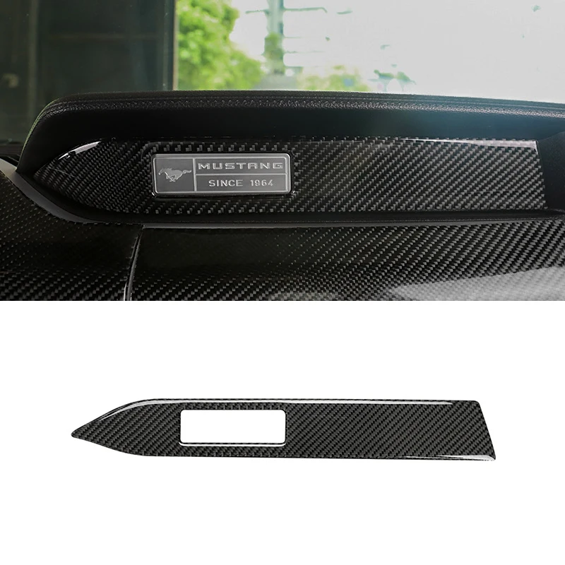 

Car Carbon Fiber Stickers For Ford Mustang 2015 2016 2017 2018 2019 Car Interior Decorative Accessories Copilot Instrument