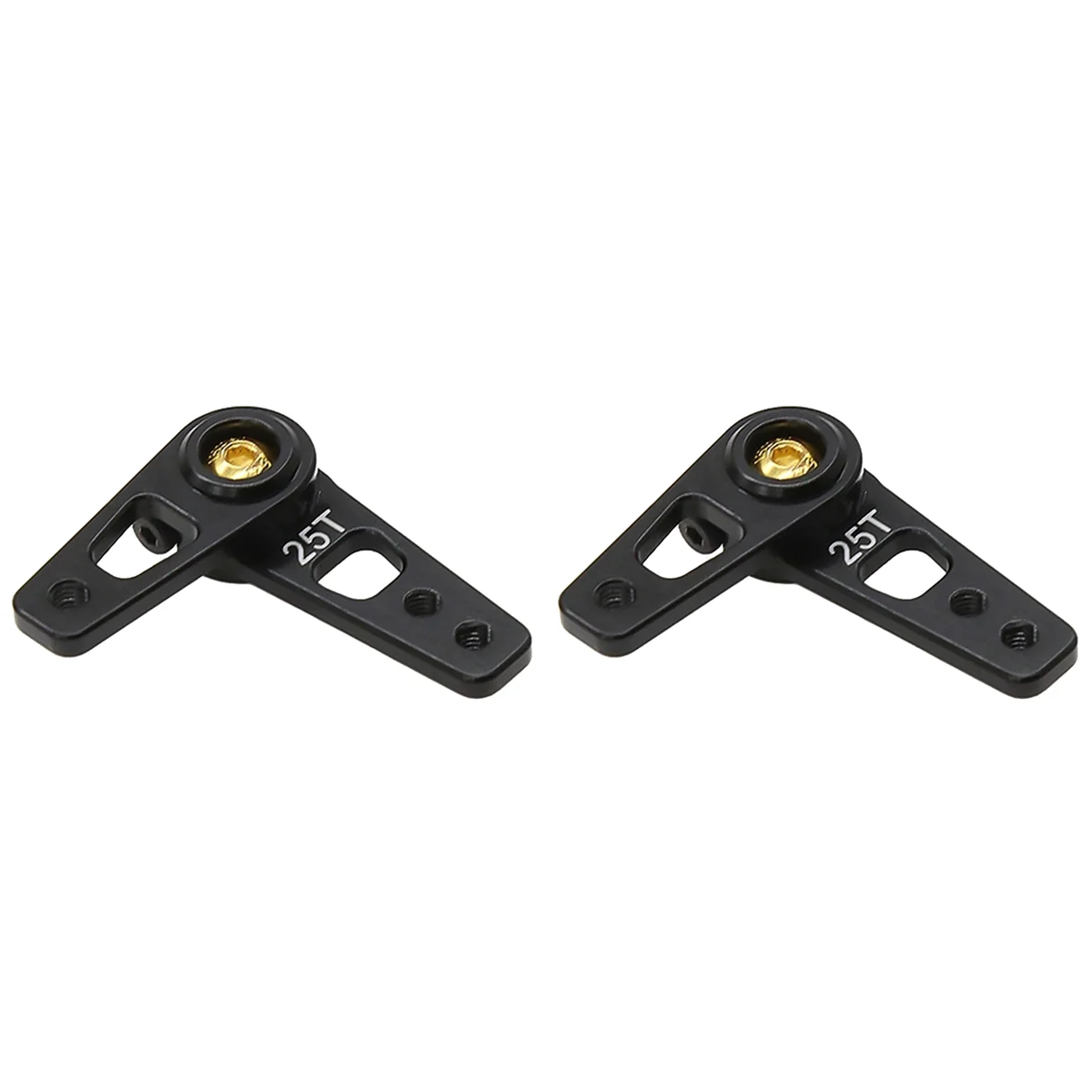 2X Aluminum Alloy 25T Angle Adjustable Servo Arm Double Head Servo Horn For Futaba Savox Servo HSP HD Xcore RC Car