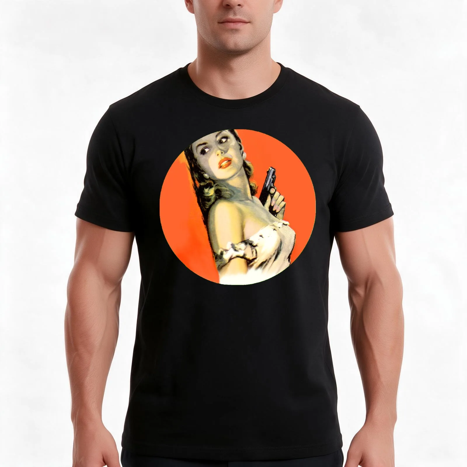 Fatal Femme Fatal T-Shirt, Summer Casual Cotton Tee, Oversized Streetwear Tops, Vintage Graphic Print, Loose Fit Short Sleeve