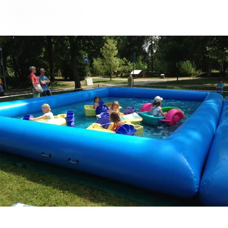 Customized Cube Inflatable Water Pool Summer Sport Game With Air Pumps