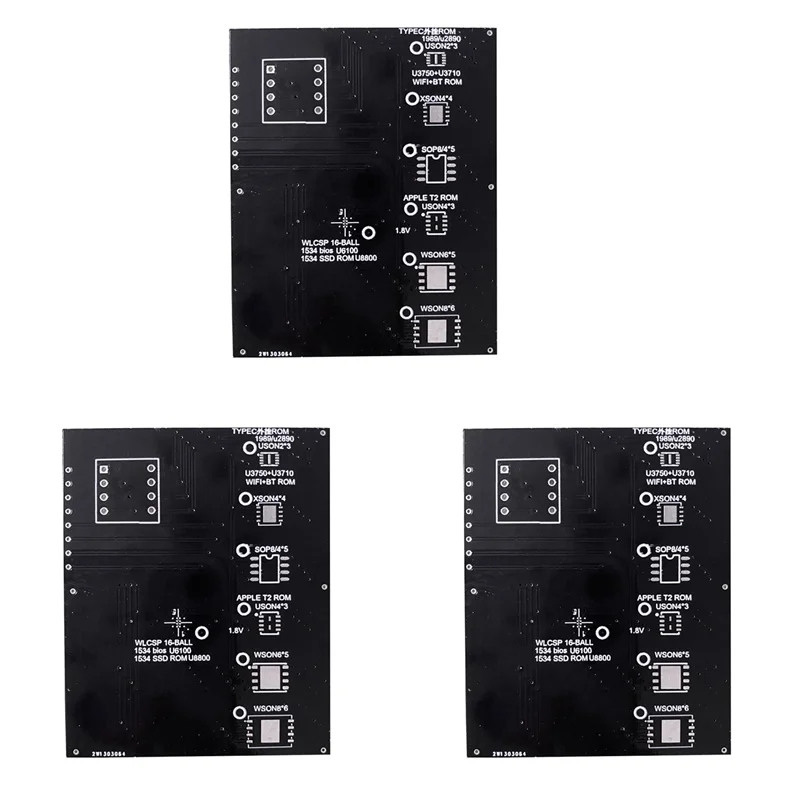 3X T2 ชิปอ่านและเขียน Bios Socket สําหรับ Air T2 Ssd Rom Typec Rom Holder-ใหม่
