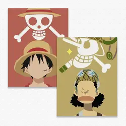 New Cartoon Notepad One Piece Luffy Zoro Nami Usopp Creative Animation Peripheral Student B5 Horizontal Line Diary Birthday Gift