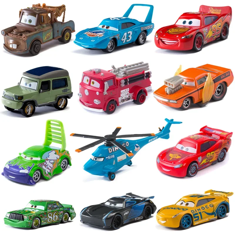 4-Disney Pixar Cars 3 Lightning Mcqueen Toys Mater Model Collection 1:55 Diecast Vehicles Alloy Car Toy For Children Gifts