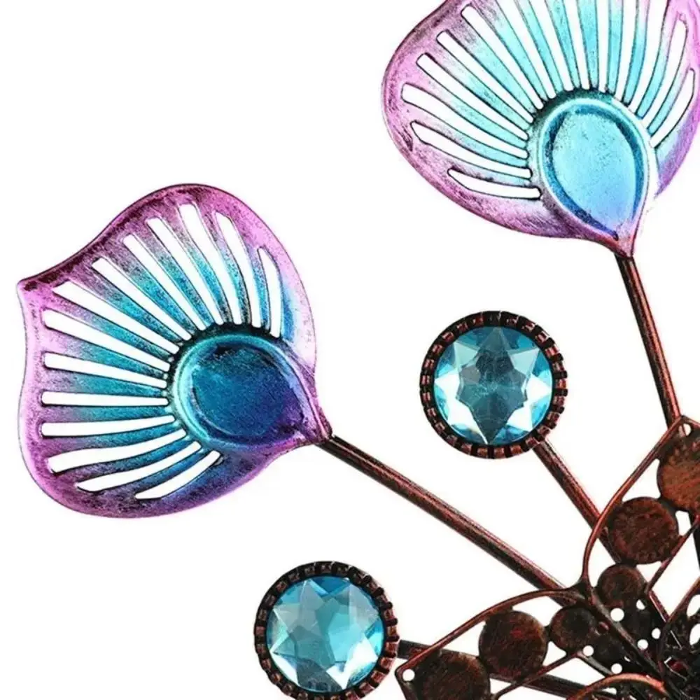 

Пейзажное художественное украшение, вращающиеся ветроколщики, вращающийся железный художественный прочный ветряная мельница, съемный металлический ветряная мельница для двора