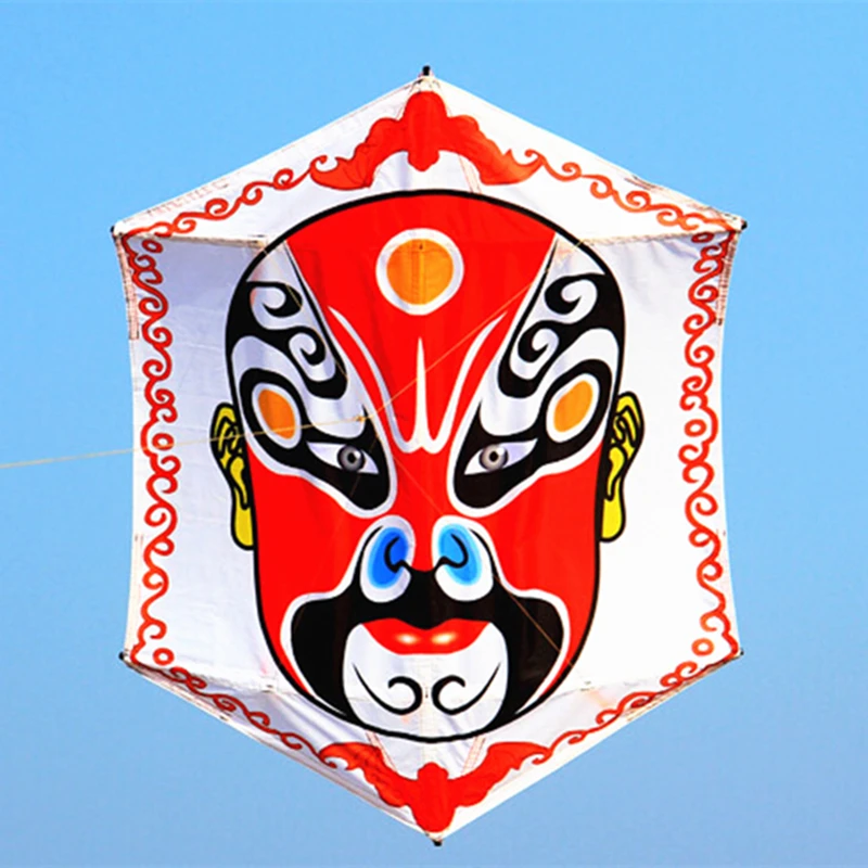 free shipping peking opera kite traditioal kites flying for adults kites parachute kites hexagonal kite kite traction Power kite