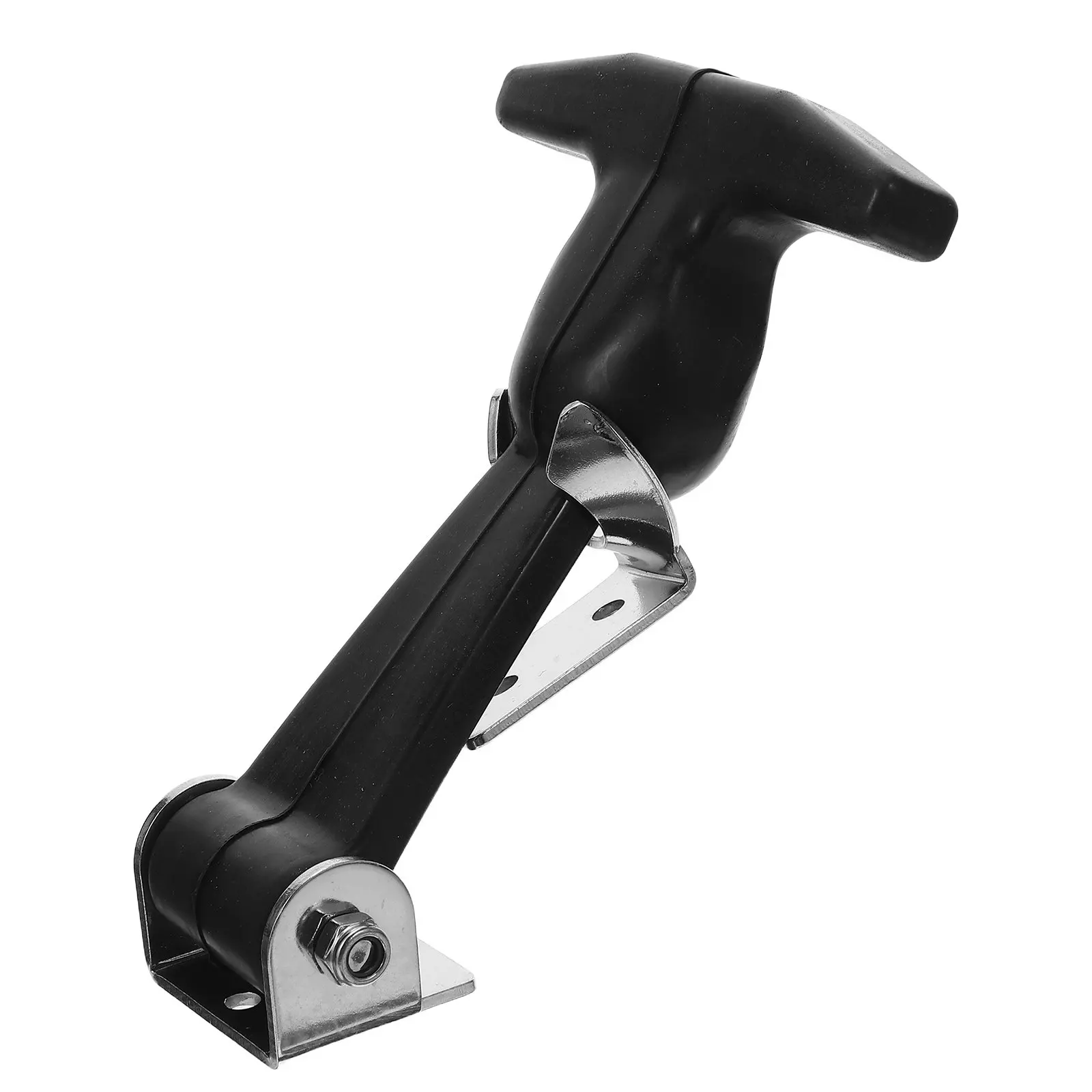 Rubber Flexible T Handle Latch Stainless Steel Elastic Shock Absorption Hasp for Toolbox Cooler Engine Hood Lock Catch