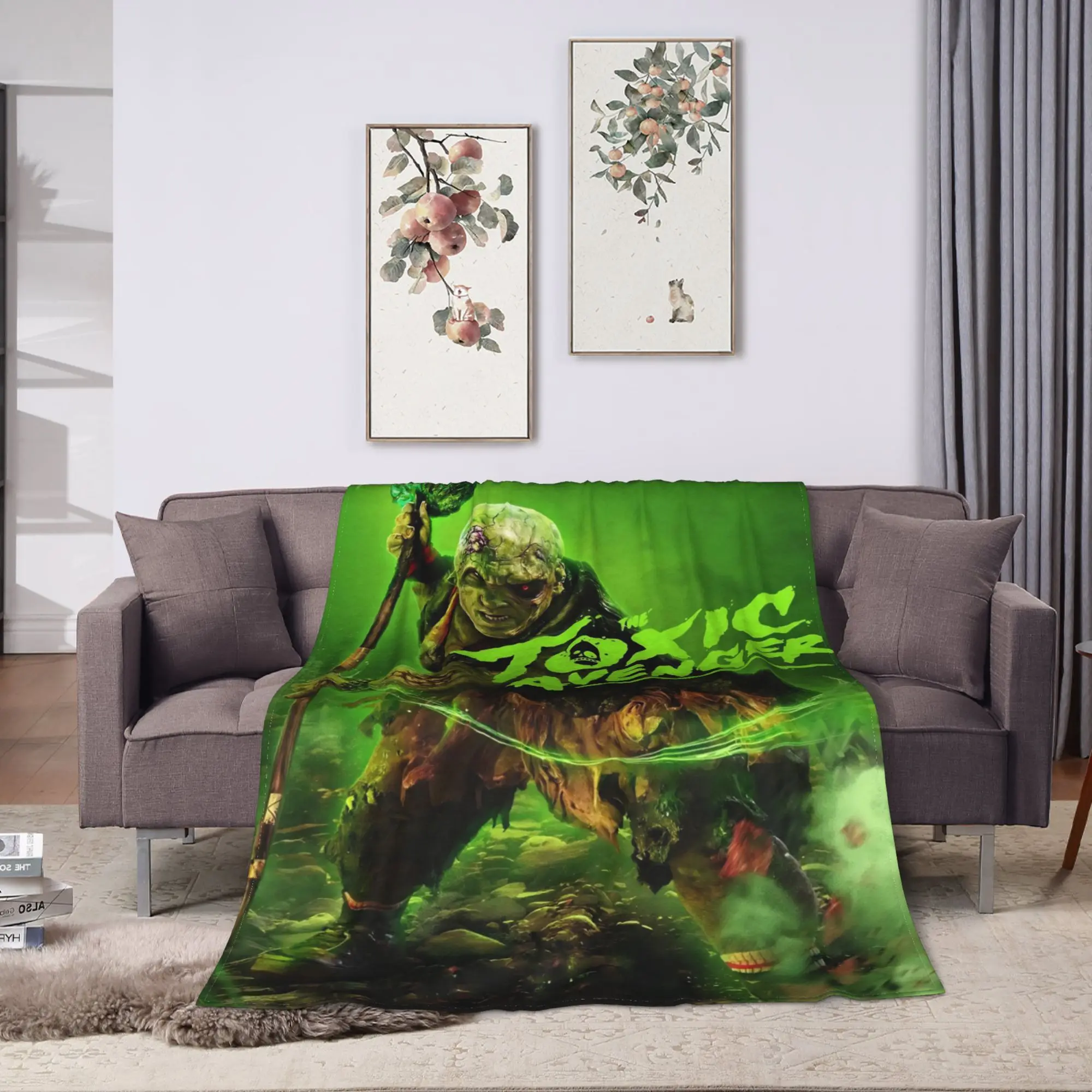 Toxic Avenger  Blanket Quality Super Soft  Throw Blanket Spring Girls Boys Home Decor Aesthetic Bedspread