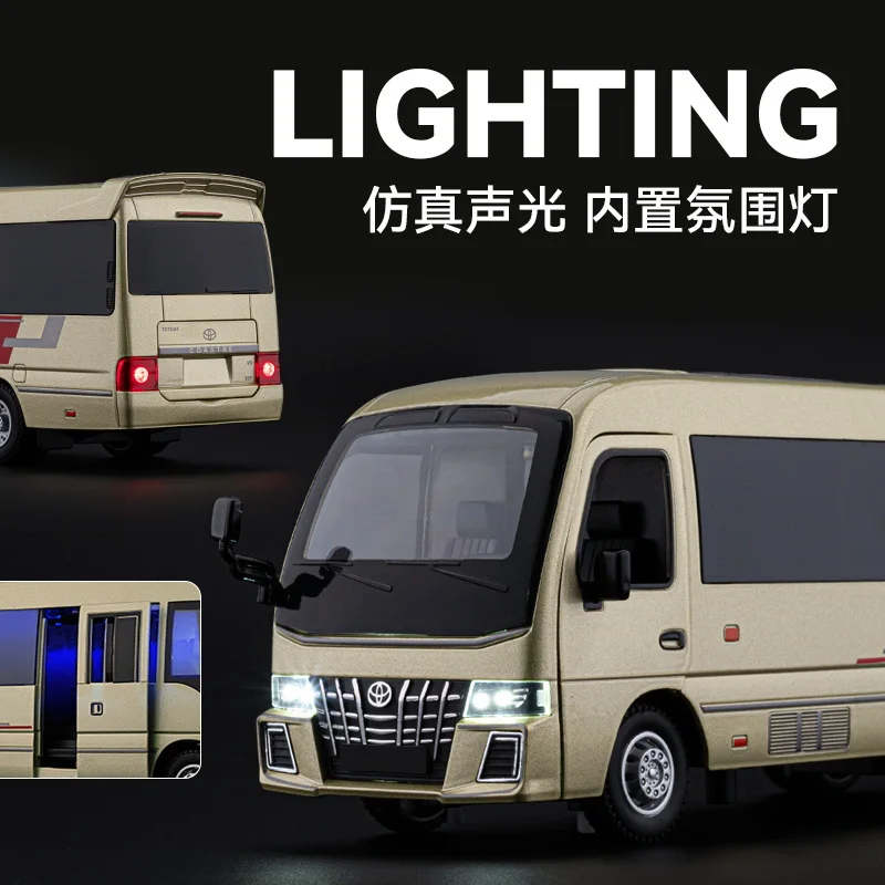 Simulatie 1:33 Coaster Legering Zakelijke Bus Model Ornament Speelgoed Groothandel Cadeau