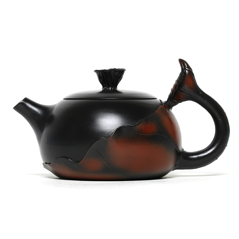 Jianshui Purple Pottery Pot Bionic Teapot Handmade Teapot Pu'er Tea Tea Making Device Tea Set