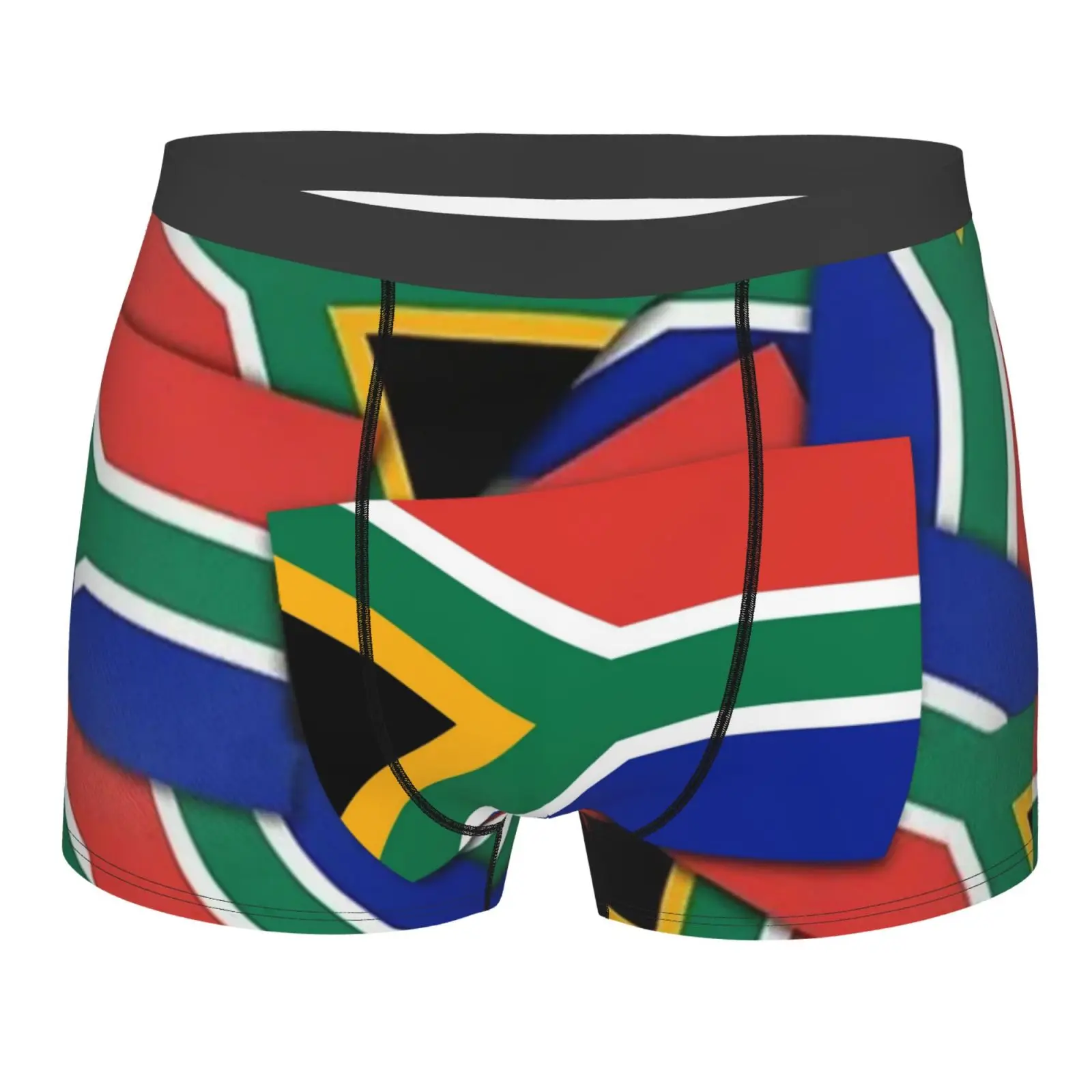 South Africa Flag Print Men's Underwear Healthy Soft Comfortable High-Quality Men's Briefs Stylish Trendy Casual Sports Panties