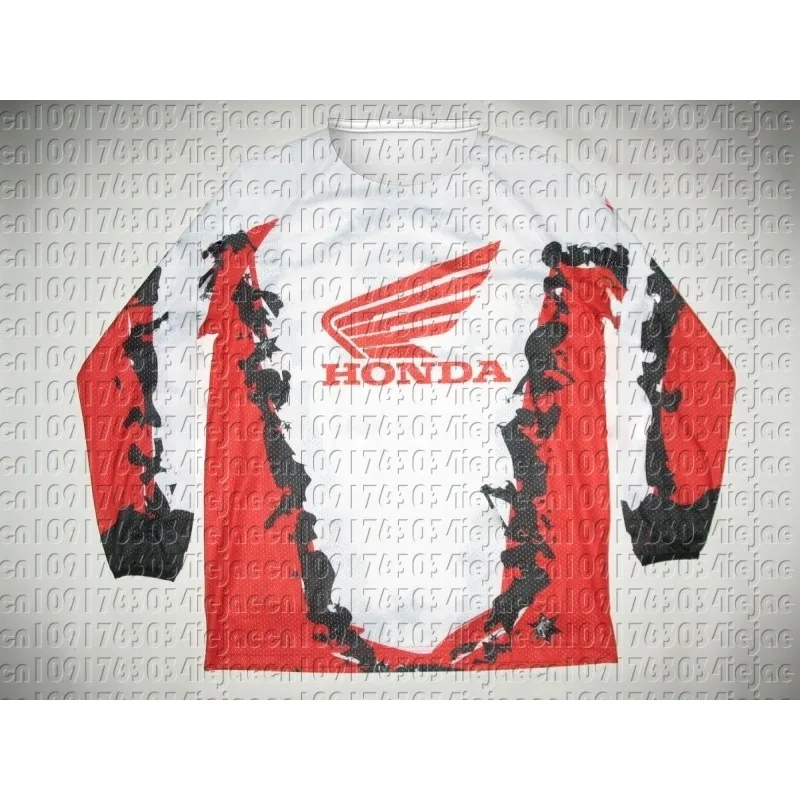 

Quick Drying Honda Motorcycle Jersey Long Sleeve T-Shirt Breathable Shirt Comfortable Gear For Dirt Bike Mountain Racing Riders