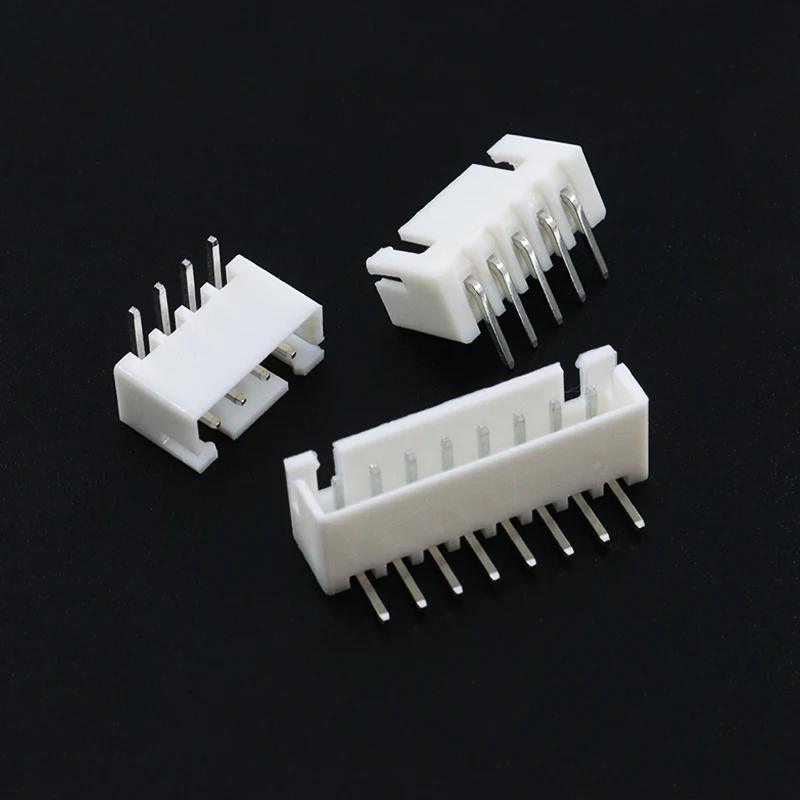 50PCS/Lot XH2.54 Header Connector Straight Pin Angled Pin 2P 3P 4P 5P 6Pin 8P 10P 12P 2.54mm Pitch XH For PCB jst