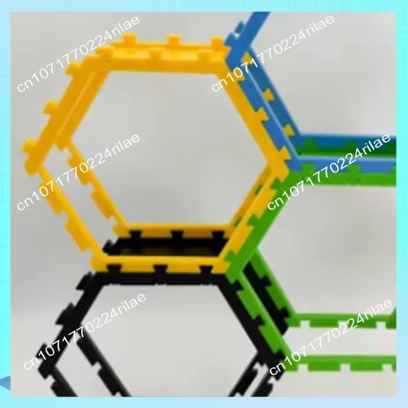 A17Z cadre d'épissure Hexagonal en nid d'abeille épissage support de rangement en nid d'abeille présentoir bleu