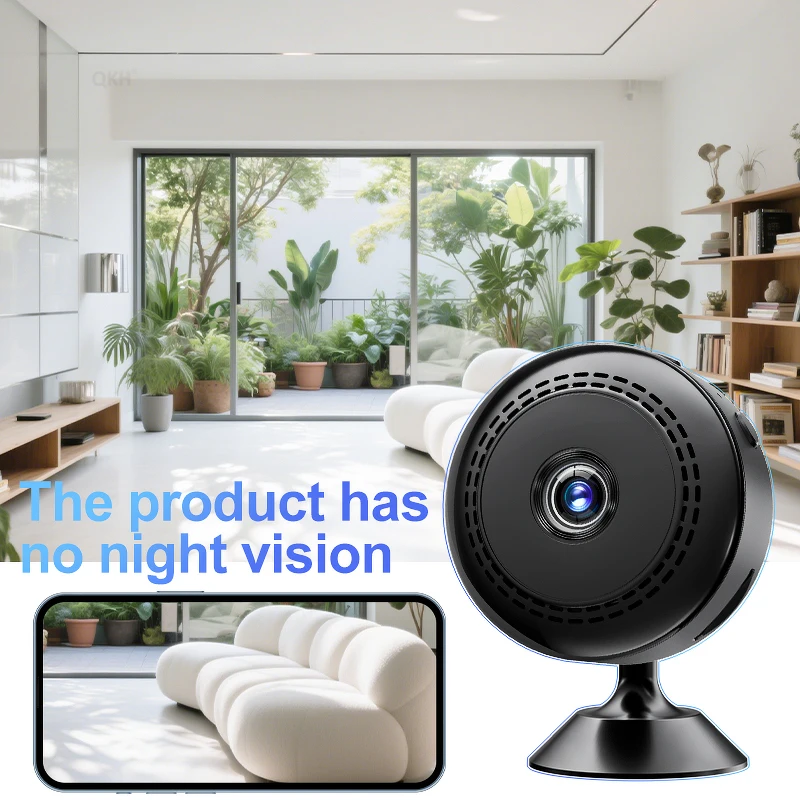 กล้องมินิไร้สายการมองเห็นตอนกลางคืน HD กล้อง IP ไร้สายการตรวจจับการเคลื่อนไหวกล้องรักษาความปลอดภัยไร้สายสำหรับสัตว์เลี้ยงในบ้านสุนัขกล้องวงจรปิดกล้อง