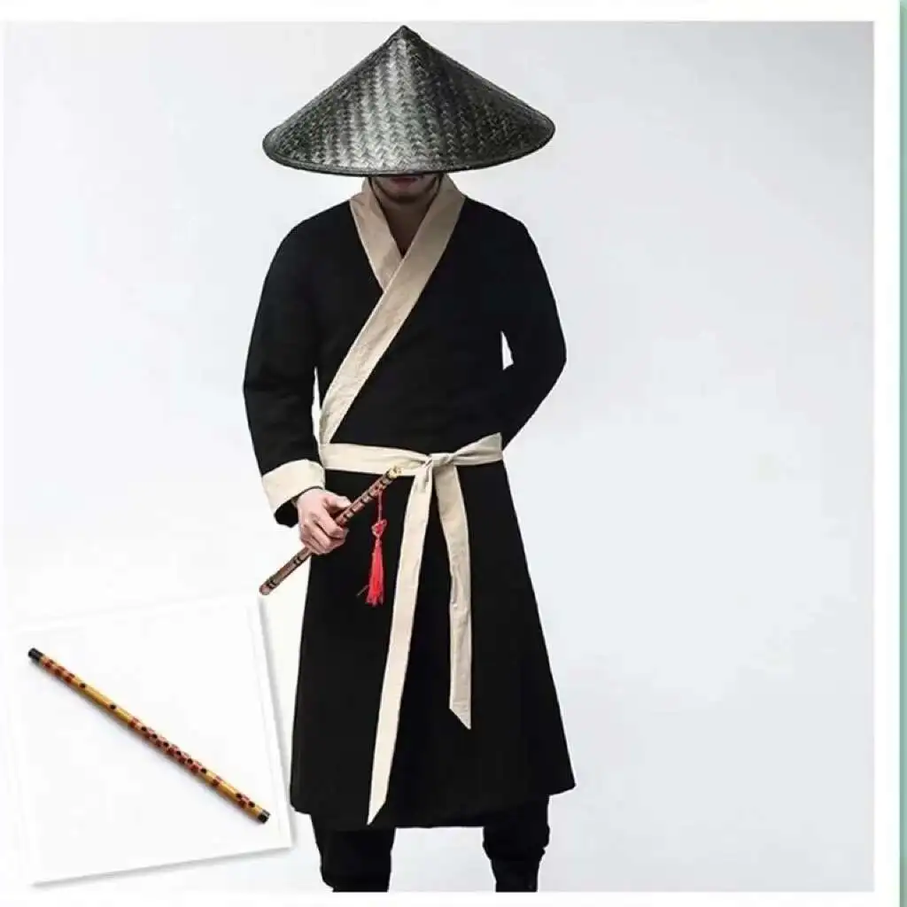Ancient Chinese Male Hero Costume Traditional Swordsman Clothing Vintage Martial Arts Assassin Cosplay Dress Men Women Hanfu view 2