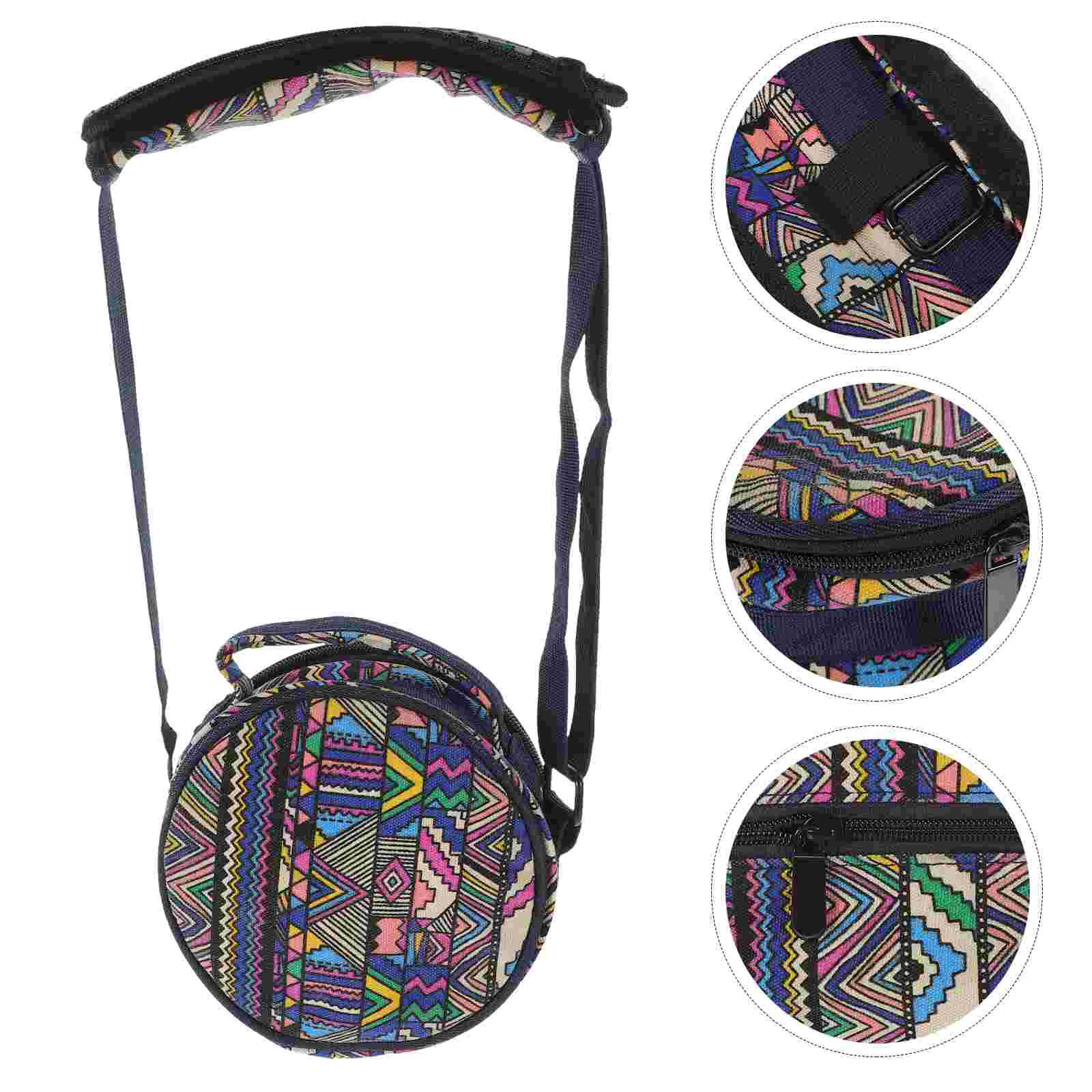 Sanskrit Drum Bag Shoulder Steel Tongue for Storage Instrument Ethereal Oxford Cloth Carrying Percussion Cases