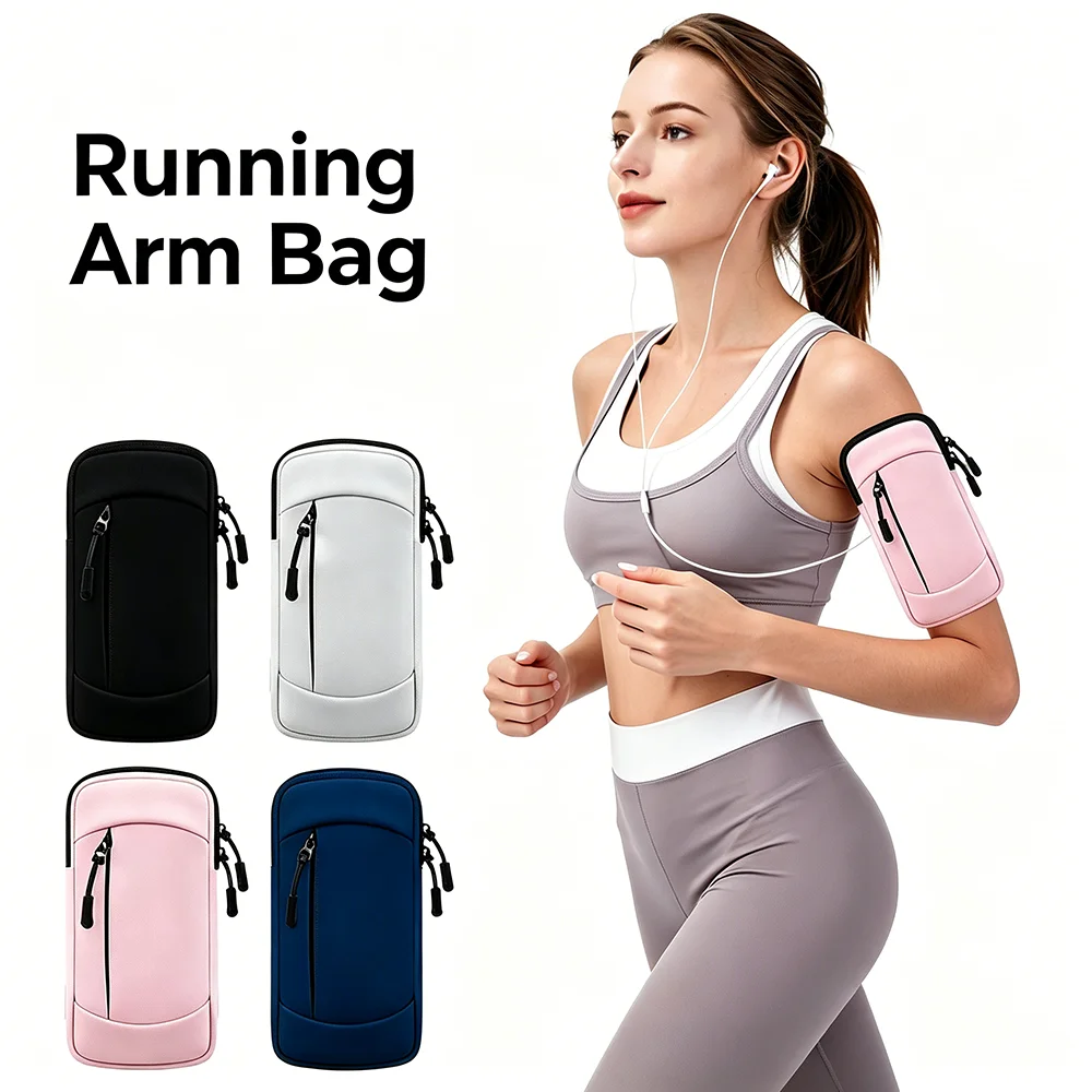 

Running Armband Bag Phone Case Universal Sports Armband Arm Pouch Phone Holder Mobile Waterproof Wrist Band