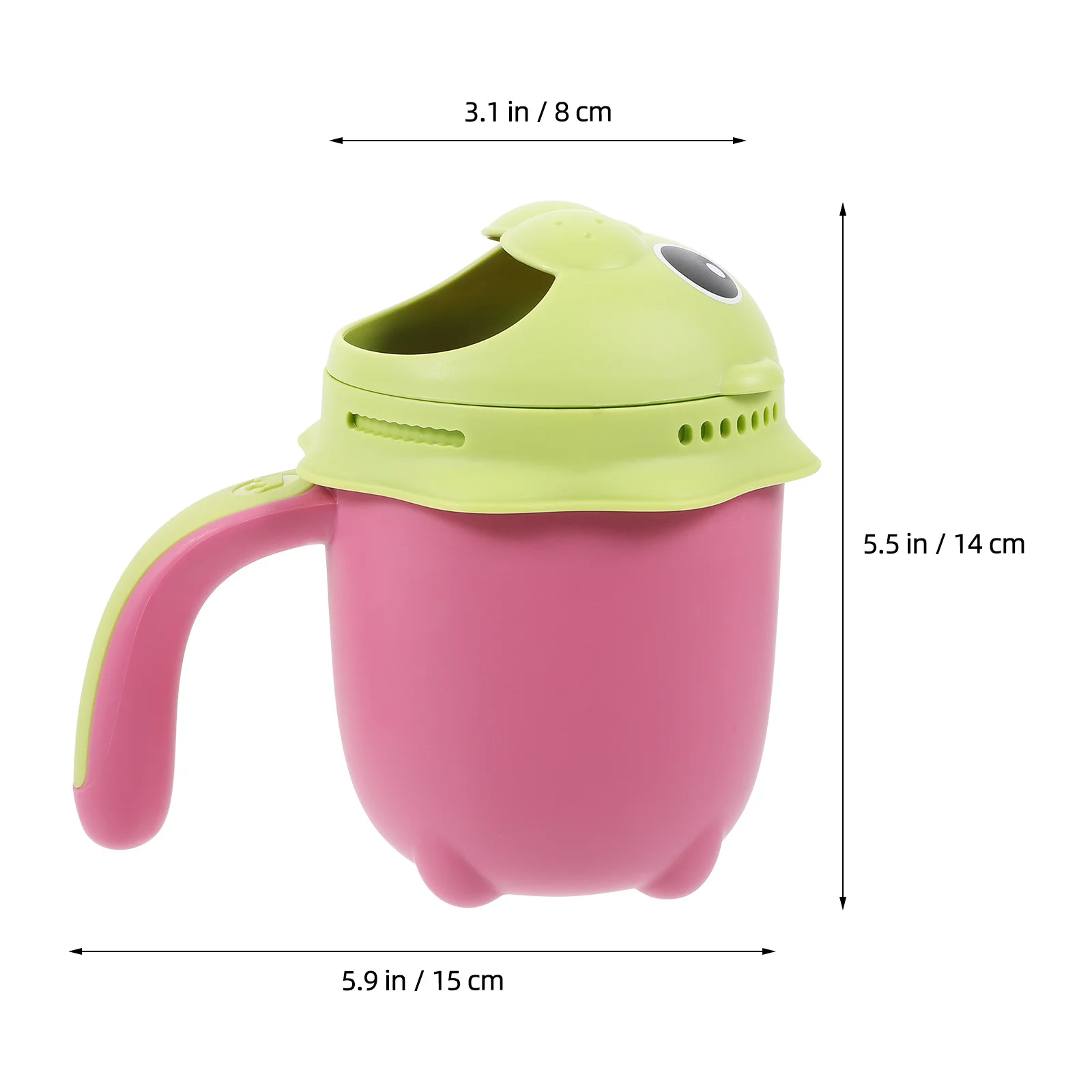 Baby Shampoo Rinse Cup PP Material Bath Rinser Cup with Large Capacity for Infant Bath Time Rinse Cups Bathroom Kids