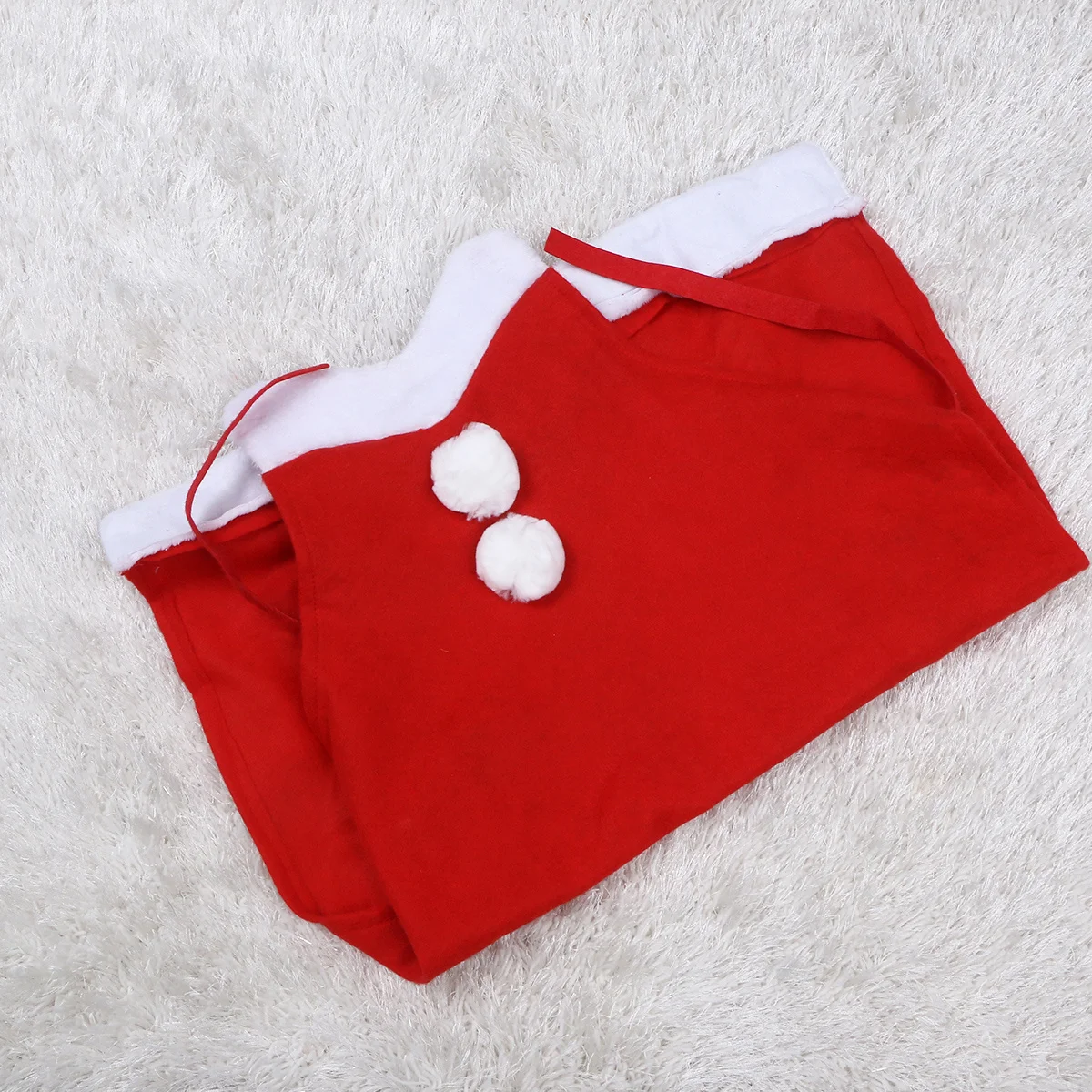 

Christmas Apron Red+White Decorative Kitchen Baking Party Supplies Festive Costume Decoration Waitstaff Holiday Prop