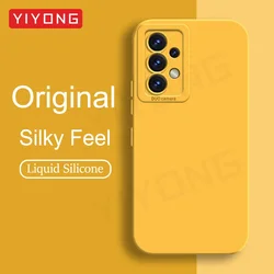 A52 A53 Case YIYONG Silky Soft Liquid Silicone Cover For Samsung Galaxy A52 s A52s A53 A54 A55 A 54 53 52 5G Global Phone Cases