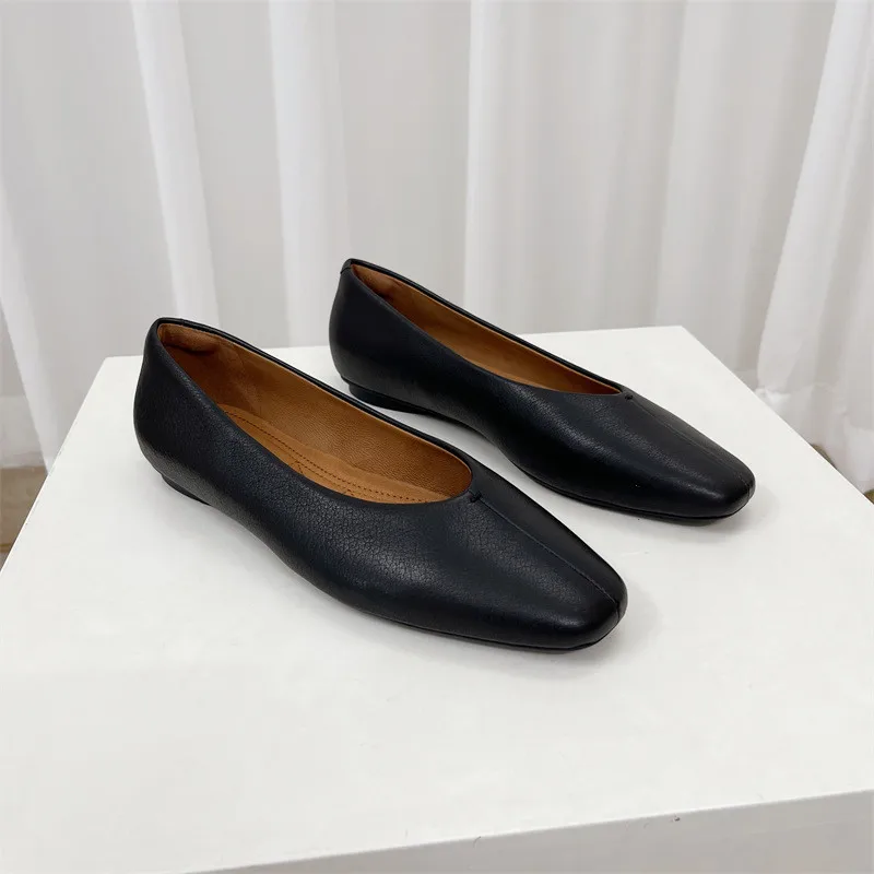 

Женские туфли-балетки Dovlin из оленьей кожи, мягкие, удобные, коричневые, без застежек, из натуральной кожи, модные, на плоской подошве, весна-осень