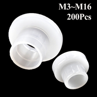 200x Transistor Gasket Nylon T-type Plastic Bushing Insulation Pad Washer Step Spacer Screw Heatsink Shim Washer for Laptop CPU