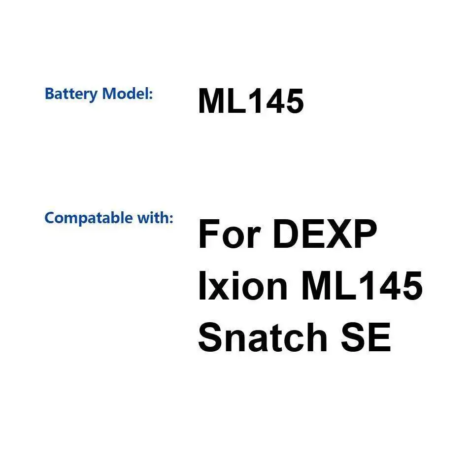 

Долговечный и надежный аккумулятор мобильного телефона, 4000 мАч для Dexp Ixion ML145 Snatch SE