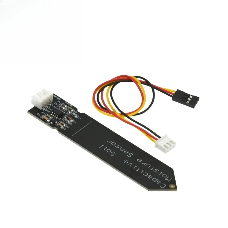 Capacitive Soil Moisture Sensor Module Not Easy to Corrode Wide Voltage Wire 3.3~5.5V Corrosion Resistant W/ Gravity for Arduino