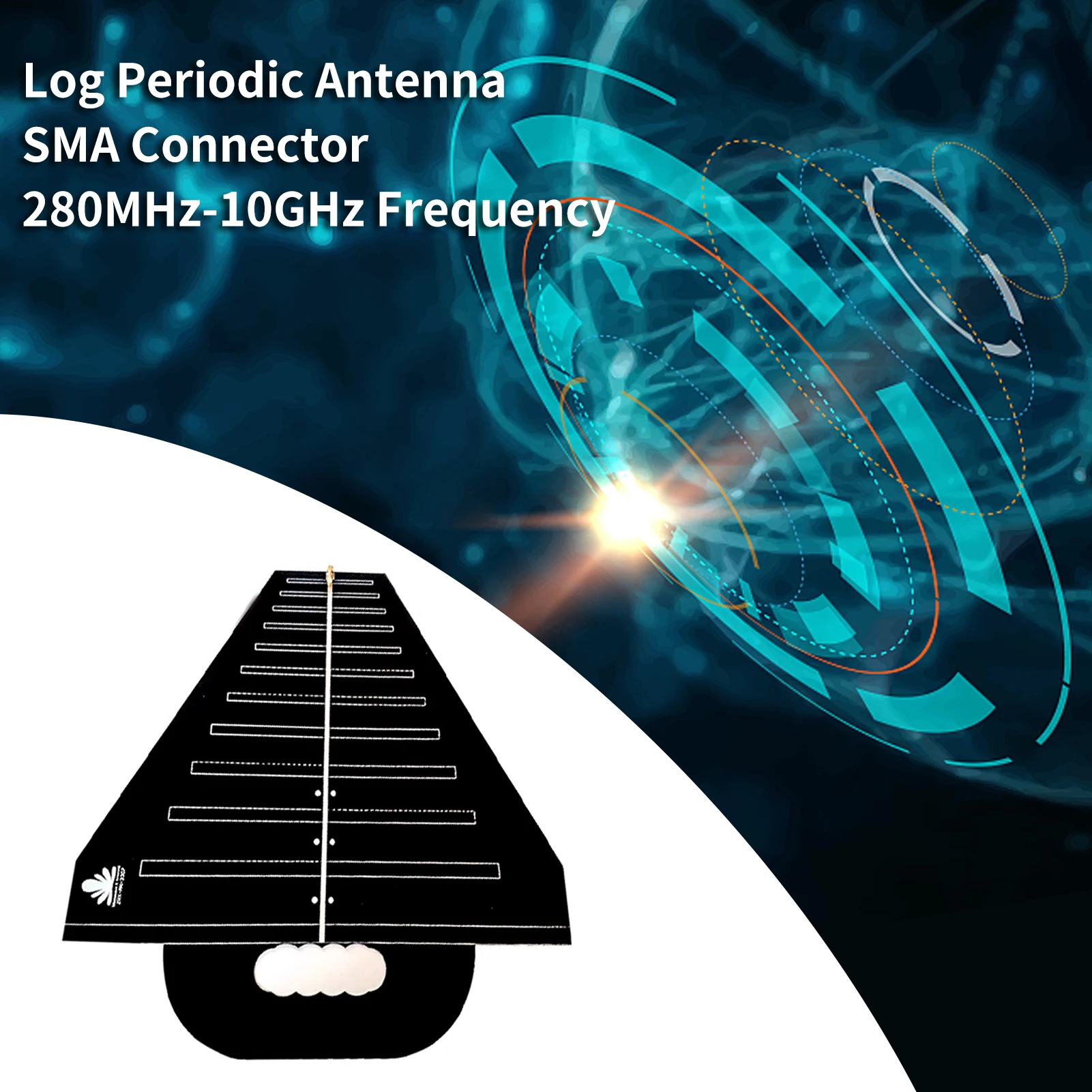 Log Periodic Antenna Spectrum Analyzer Antenna 280MHz-10GHz Ultra Wideband High Gain Directional Antenna for EMC Testing