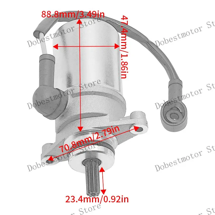 Motorcycle Starter Motor For Yamaha YFM80 YFM100 YFM50 YFM80U BADGER 80 CHAMP 100 RAPTOR 50 80 GRIZZLY 80 Moto-4 80 55X-81800-51