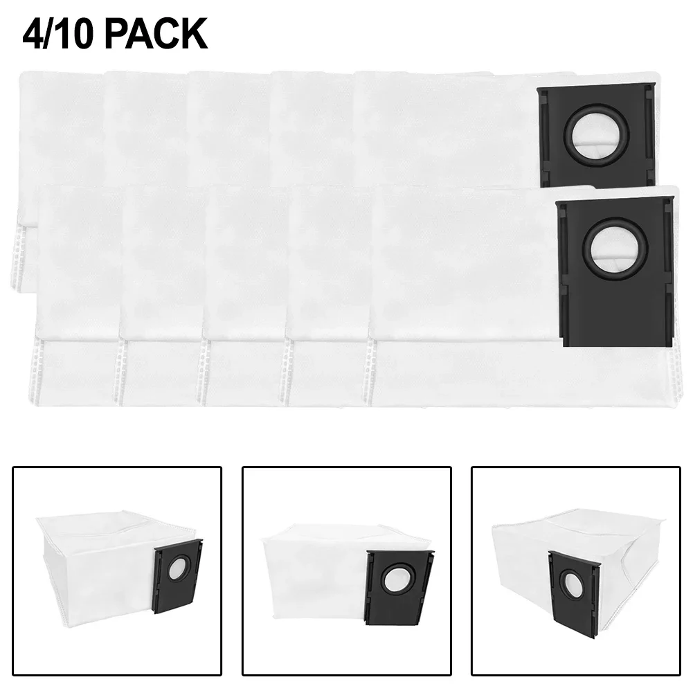 4/10pcs Replacement Dust Bag For Eureka J15 Max Ultra Self Emptying Robot Vacuum 3.5L Capacity Traps 99.97 Percent Fine Dust