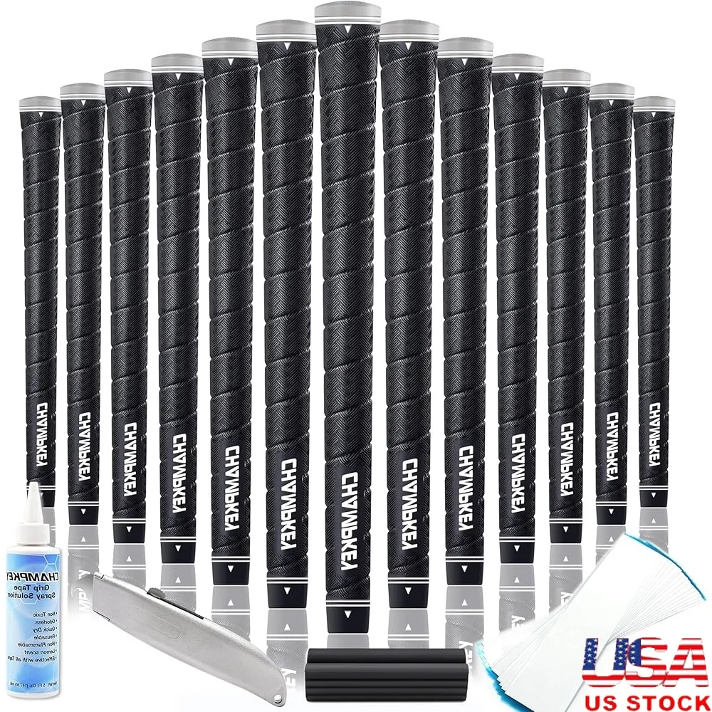 

Maximum Texture Golf Grips 13 Pack High Traction Wrap Structure Tech Soft Comfortable Durable Rubber Grip Repair Kit