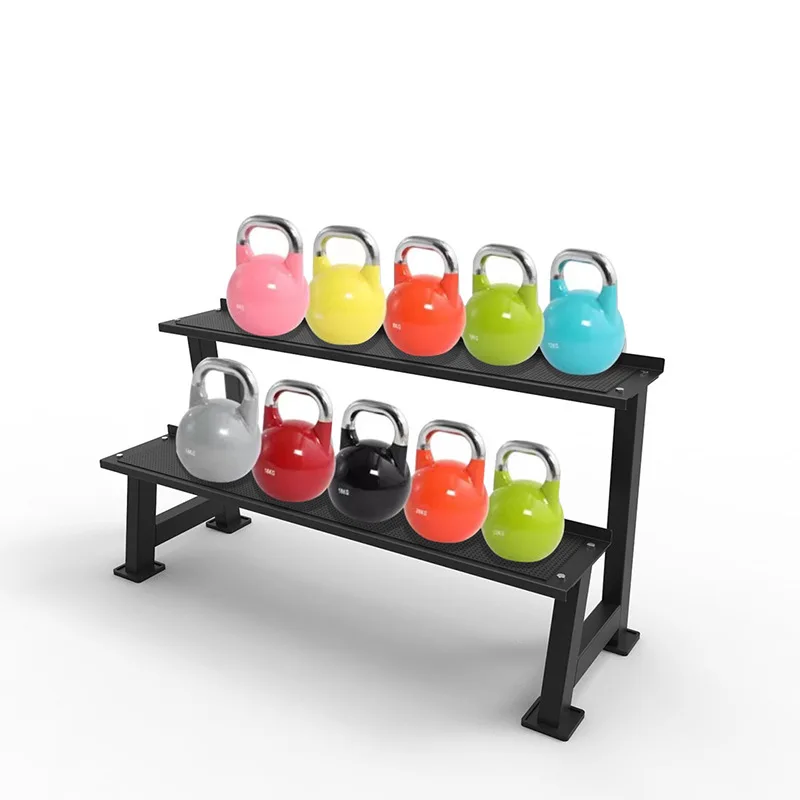 

Double-layer kettlebell rack, multi-functional, gym, commercial, private education, studio